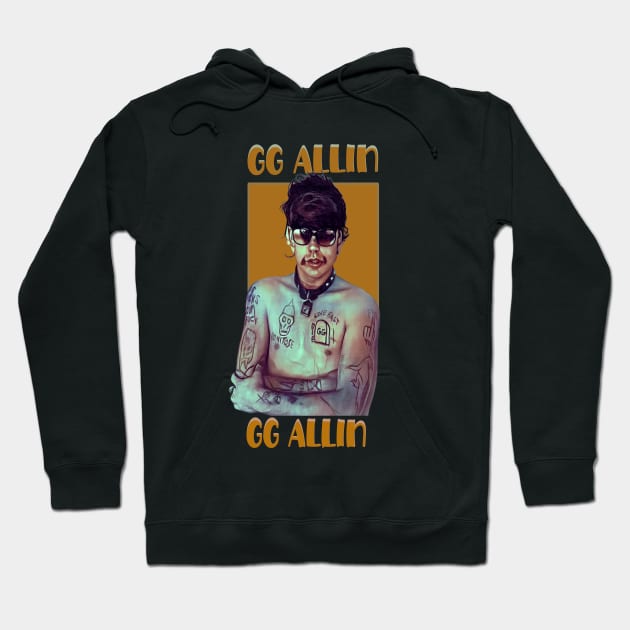 Retro GG Allin Hoodie by Twrinkle